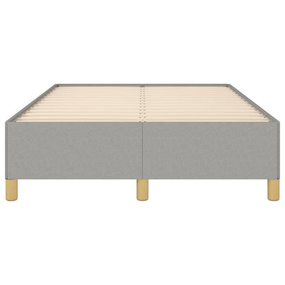 Bettgestell ohne Matratze Hellgrau 120x190 cm Stoff