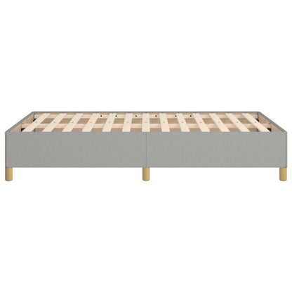 Bettgestell ohne Matratze Hellgrau 120x190 cm Stoff