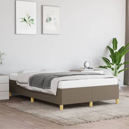 Bettgestell ohne Matratze Taupe 120x190 cm Stoff