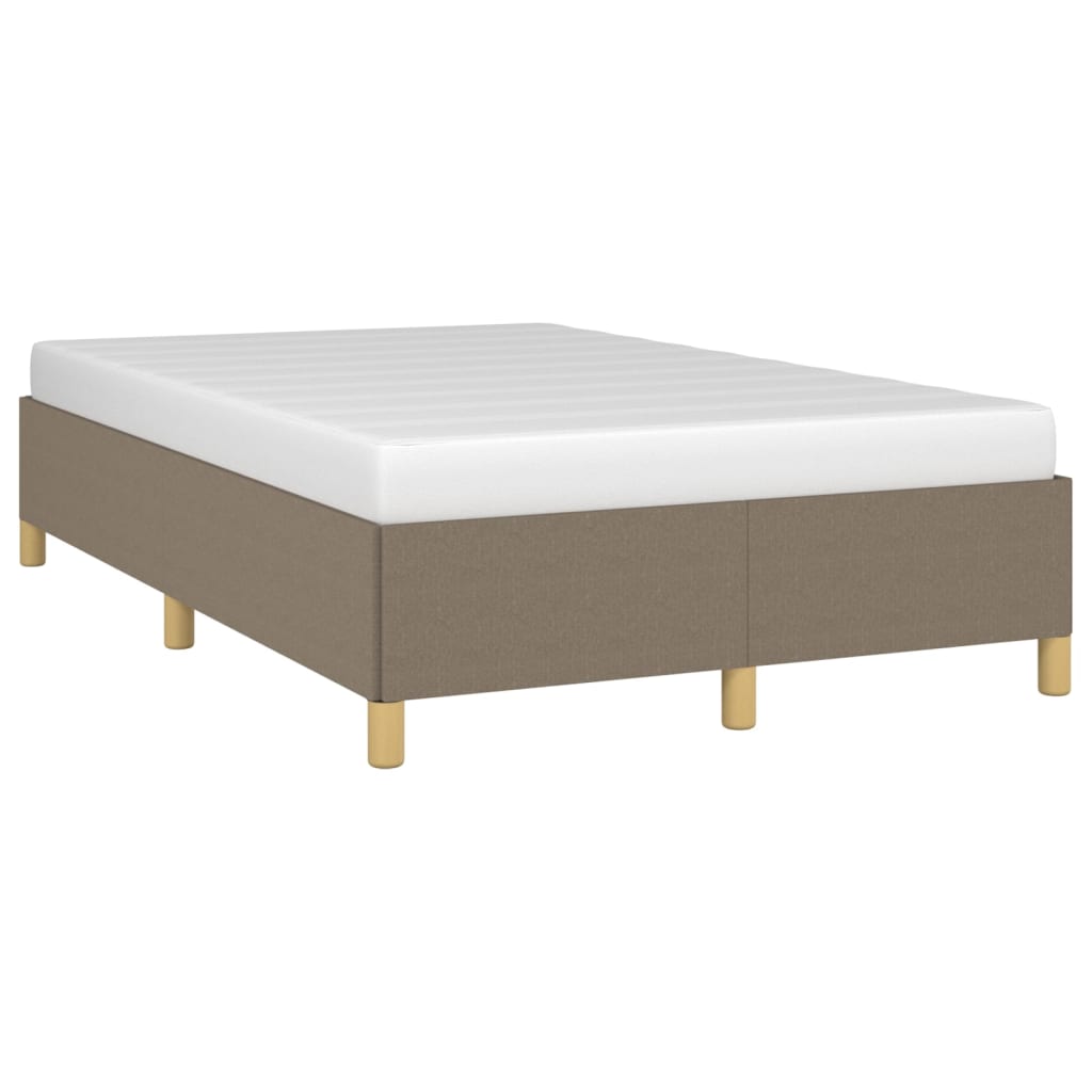Bettgestell ohne Matratze Taupe 120x190 cm Stoff