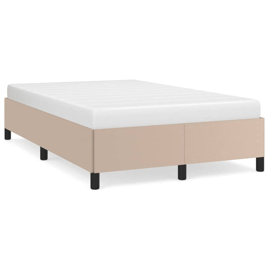 Bettgestell ohne Matratze Cappuccino-Braun 120x190cm Kunstleder