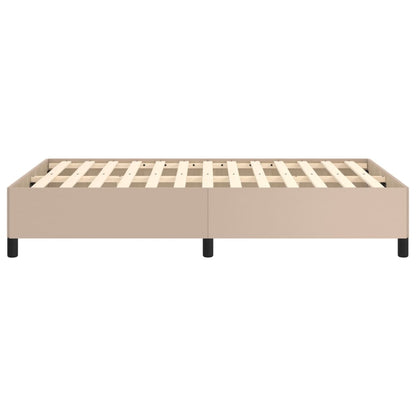 Bettgestell ohne Matratze Cappuccino-Braun 120x190cm Kunstleder