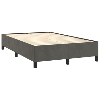 Bettgestell ohne Matratze Dunkelgrau 120x190 cm Samt