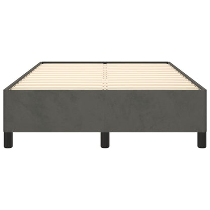 Bettgestell ohne Matratze Dunkelgrau 120x190 cm Samt