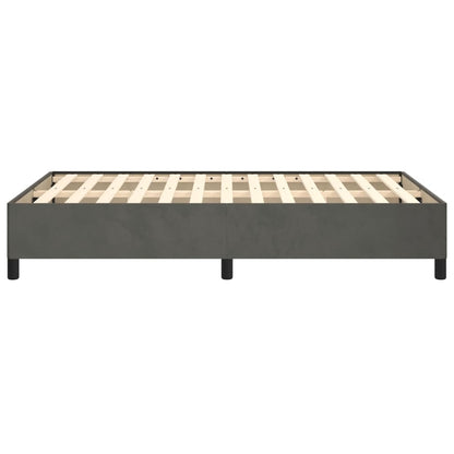 Bettgestell ohne Matratze Dunkelgrau 120x190 cm Samt