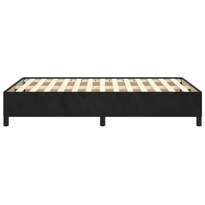 Bettgestell ohne Matratze Schwarz 120x190 cm Samt