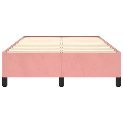 Bettgestell ohne Matratze Rosa 120x190 cm Samt