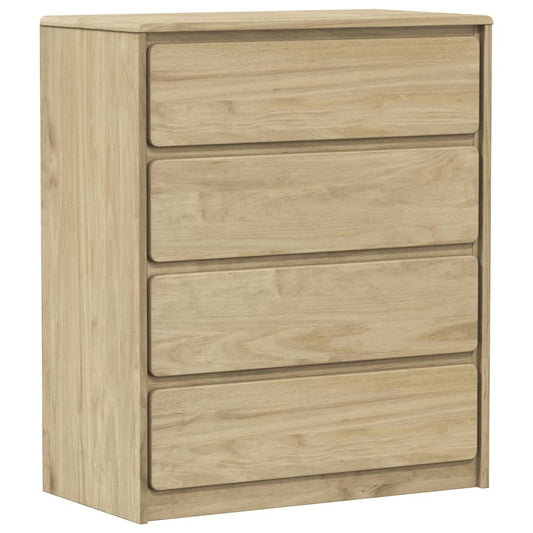 Skuffeskab SAUDA eg look 76,5x39x91 cm massivt træ