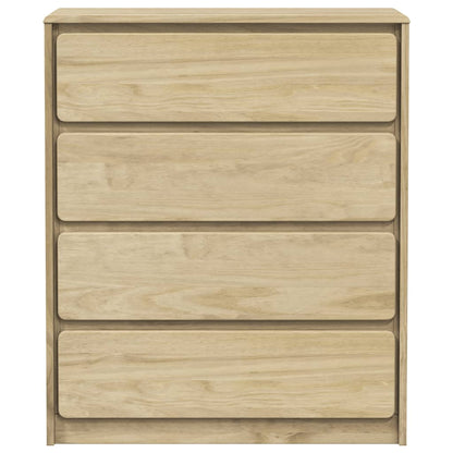 Skuffeskab SAUDA eg look 76,5x39x91 cm massivt træ
