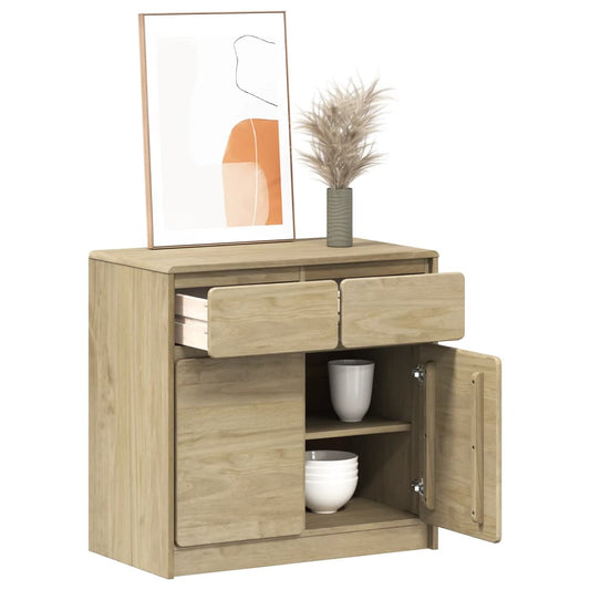 Skænk SAUDA eg look 80x43x75,5 cm fyrretræ