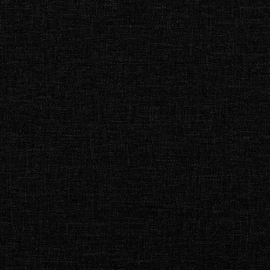 Fußhocker Schwarz 77x55x31 cm Stoff