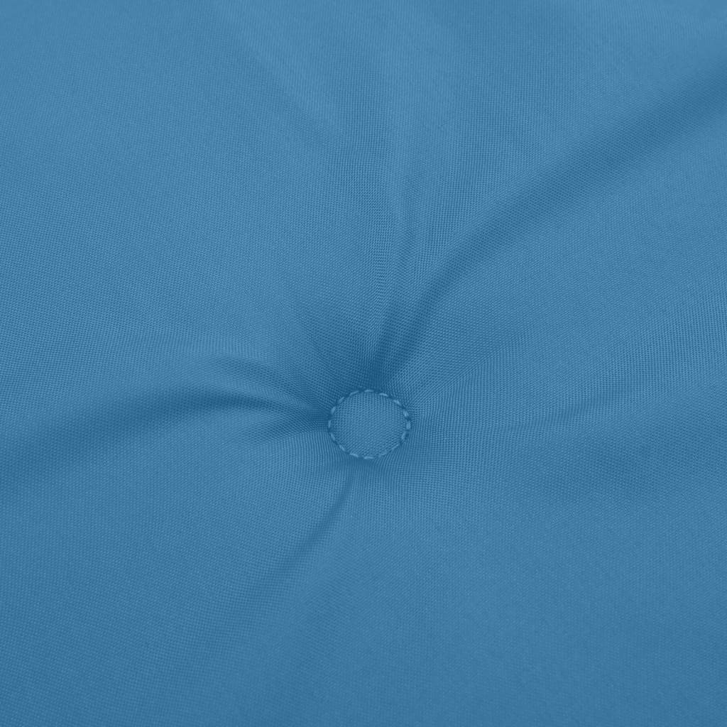 Niedriglehner-Auflagen 2 Stk. Melange Blau 100x50x4 cm Stoff
