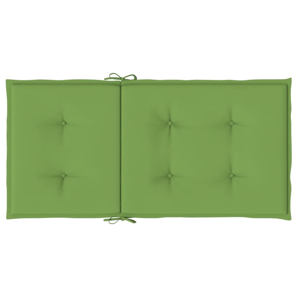 Niedriglehner-Auflagen 6 Stk. Melange Grün 100x50x4 cm Stoff