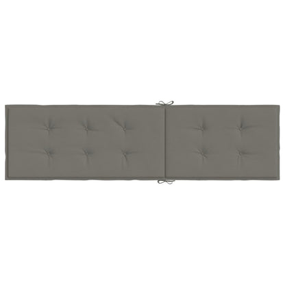 Liegestuhl-Auflage Melange Dunkelgrau (75+105) x 50 x 4 cm Stoff