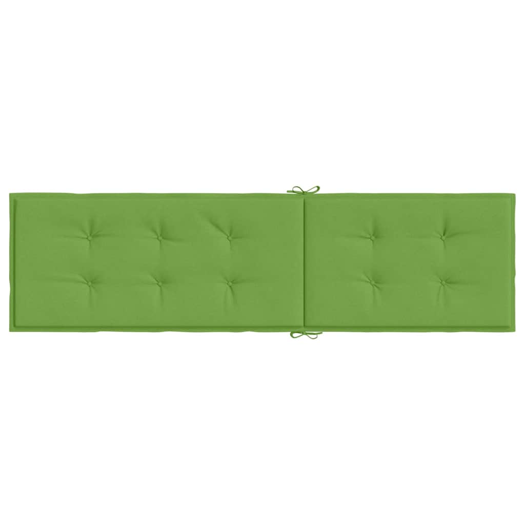 Liegestuhl-Auflage Melange Grün (75+105) x 50 x 4 cm Stoff