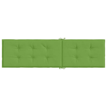 Liegestuhl-Auflage Melange Grün (75+105) x 50 x 4 cm Stoff