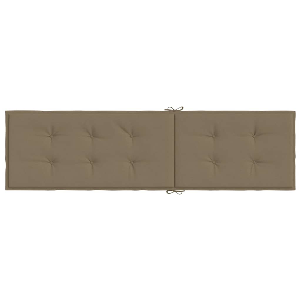 Liegestuhl-Auflage Melange Taupe (75+105) x 50 x 4 cm Stoff