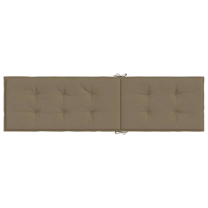 Liegestuhl-Auflage Melange Taupe (75+105) x 50 x 4 cm Stoff