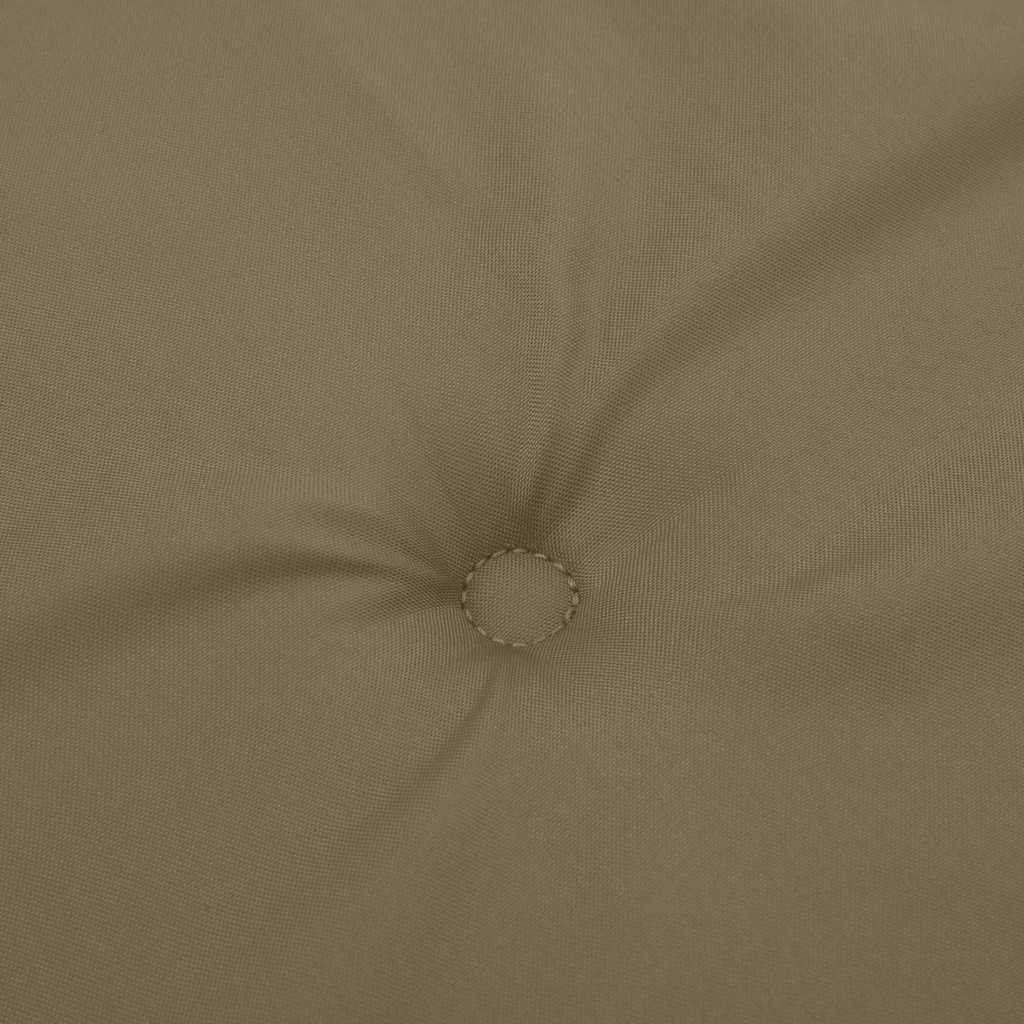 Liegestuhl-Auflage Melange Taupe (75+105) x 50 x 4 cm Stoff