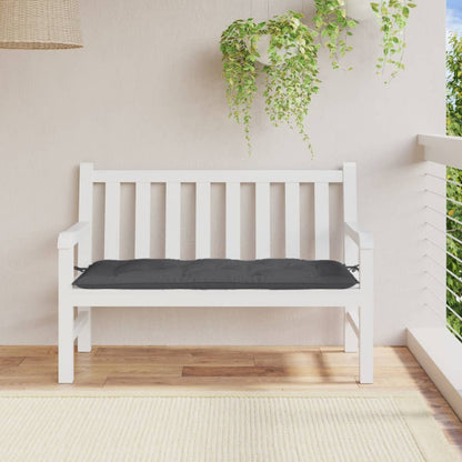 Havebænkpude Melange antracit 120x50x7 cm Stof