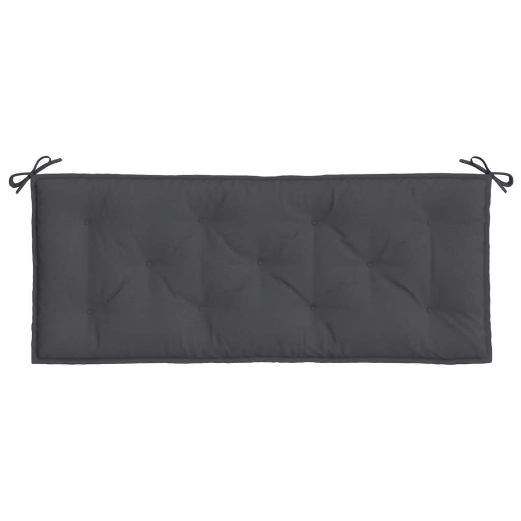 Havebænkpude Melange antracit 120x50x7 cm Stof