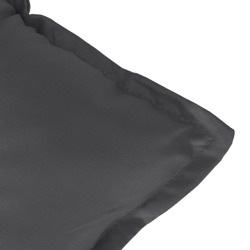 Havebænkpude Melange antracit 120x50x7 cm Stof