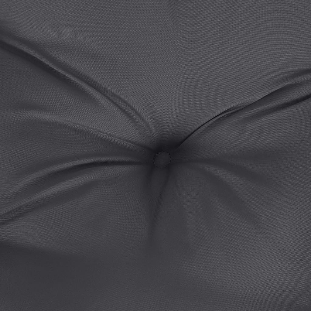 Havebænkpude Melange antracit 120x50x7 cm Stof