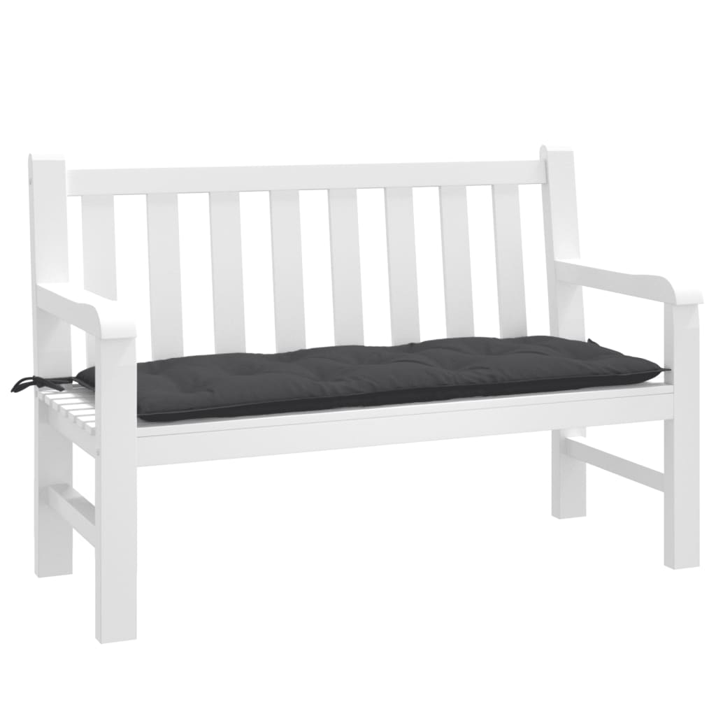 Havebænkpude Melange antracit 120x50x7 cm Stof
