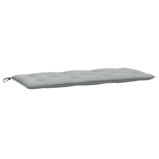 Havebænkpude Melange Lysegrå 120x50x7 cm Stof