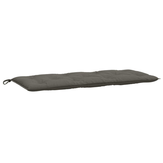 Havebænkpude Melange Mørkegrå 120x50x7 cm Stof