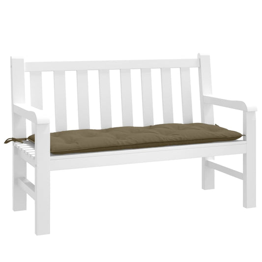 Havebænkpude Melange Taupe 120x50x7 cm Stof