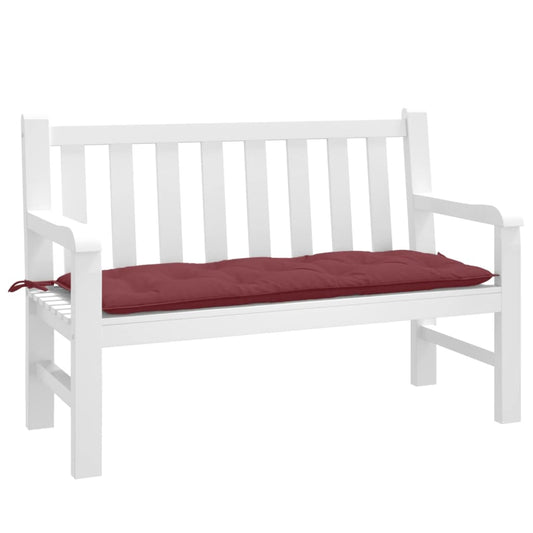Havebænkpude Melange Vinrød 120x50x7 cm Stof