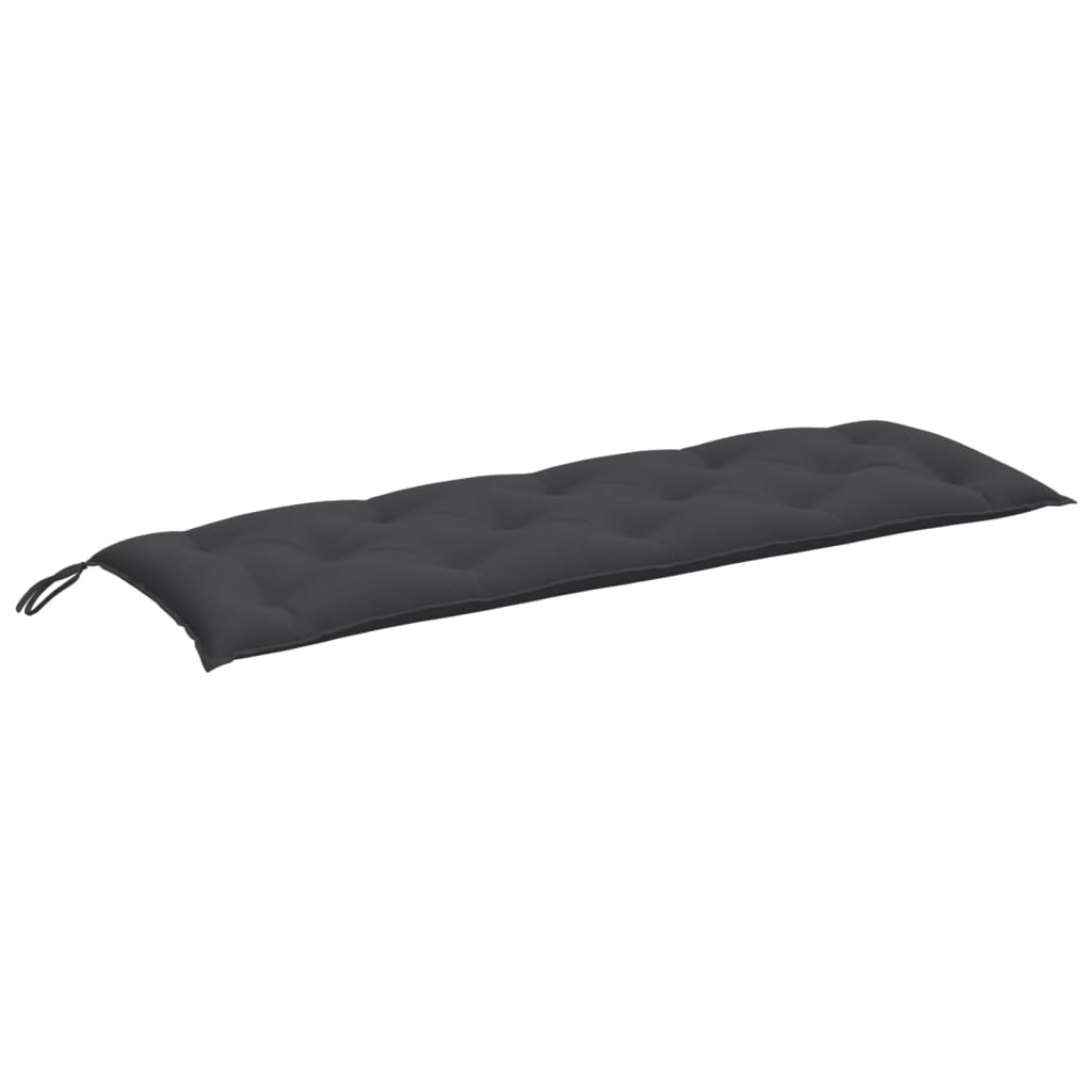 Havebænkhynde Melange antracit 150x50x7 cm Stof