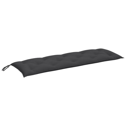 Havebænkhynde Melange antracit 150x50x7 cm Stof