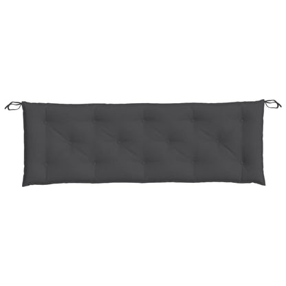 Havebænkhynde Melange antracit 150x50x7 cm Stof