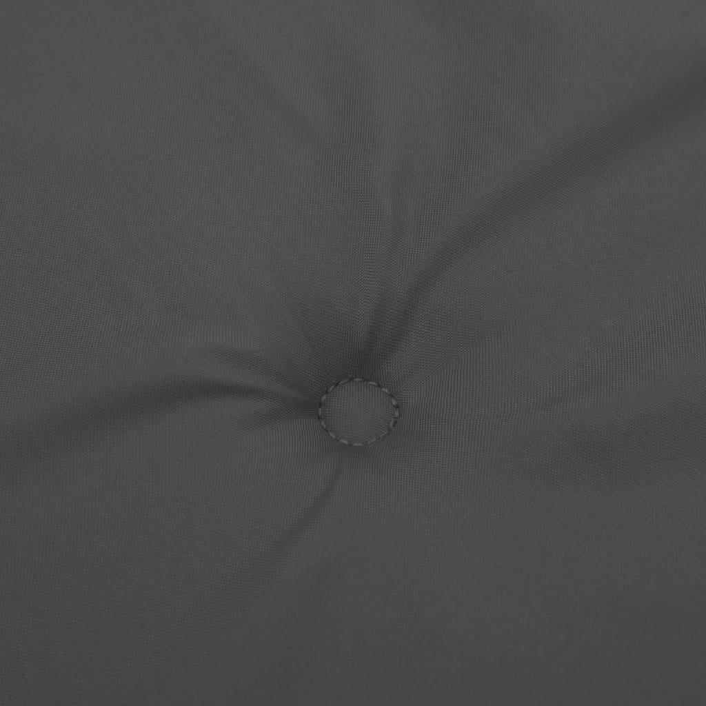 Havebænkhynde Melange antracit 150x50x7 cm Stof