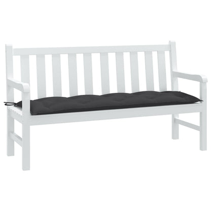 Havebænkhynde Melange antracit 150x50x7 cm Stof