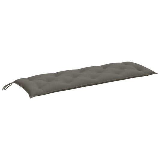 Havebænkpude Melange Mørkegrå 150x50x7 cm Stof
