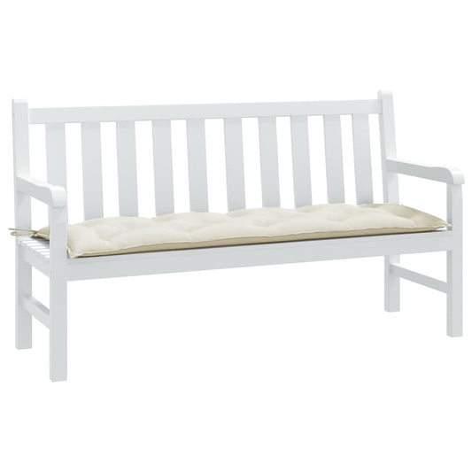 Havebænkpude Melange Creme 150x50x7 cm Stof