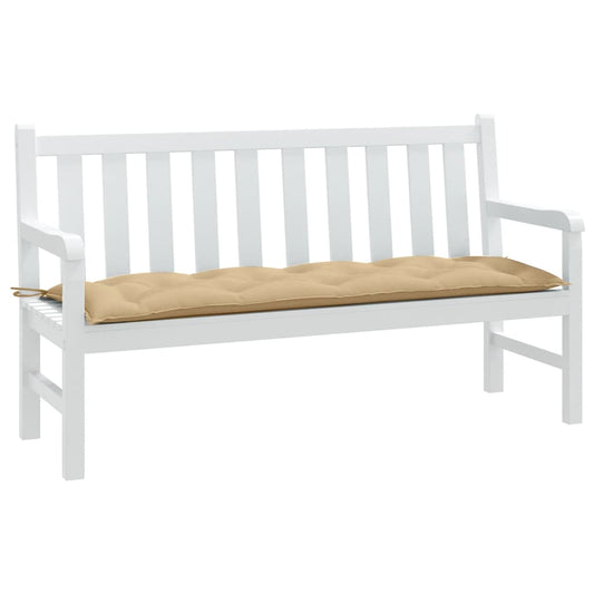 Havebænkpude Melange Beige 150x50x7 cm Stof