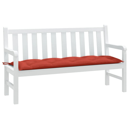 Havebænkpude Melange Rød 150x50x7 cm Stof
