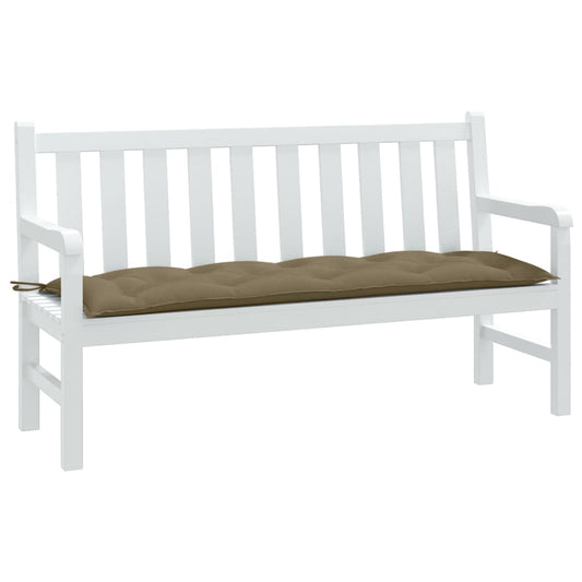 Havebænkpude Melange Taupe 150x50x7 cm Stof