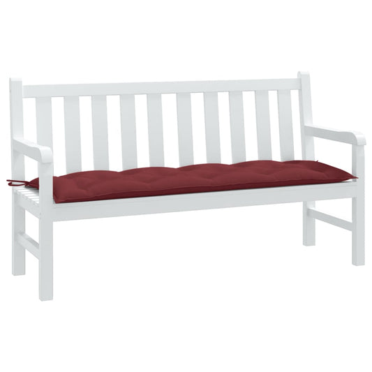 Havebænkpude Melange Vinrød 150x50x7 cm Stof
