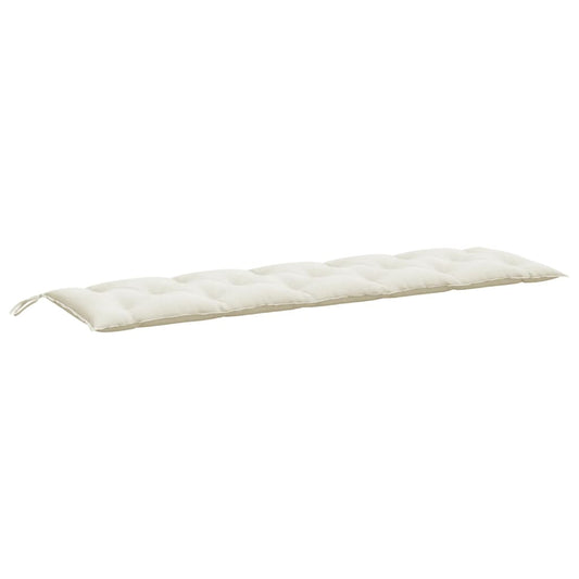 Havebænkpude Melange Creme 180x50x7 cm Stof