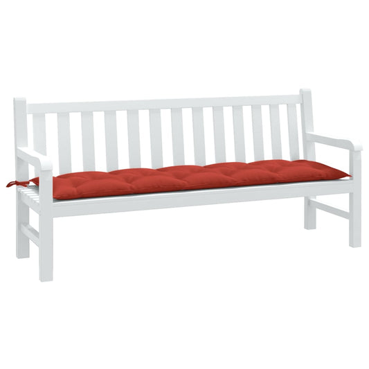 Havebænkpude Melange Rød 180x50x7 cm Stof