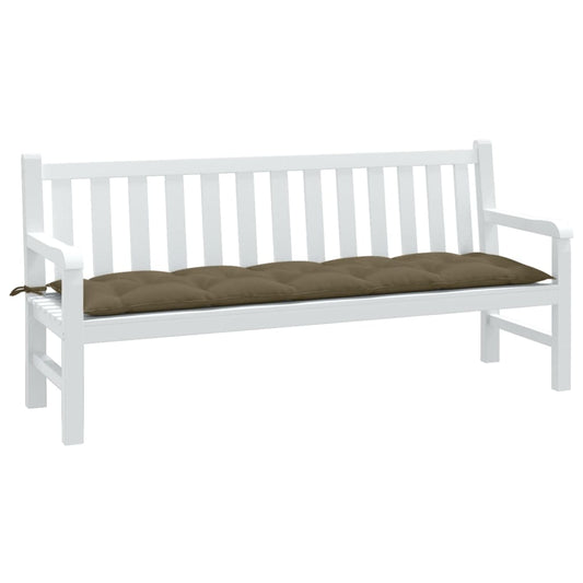 Havebænkpude Melange Taupe 180x50x7 cm Stof
