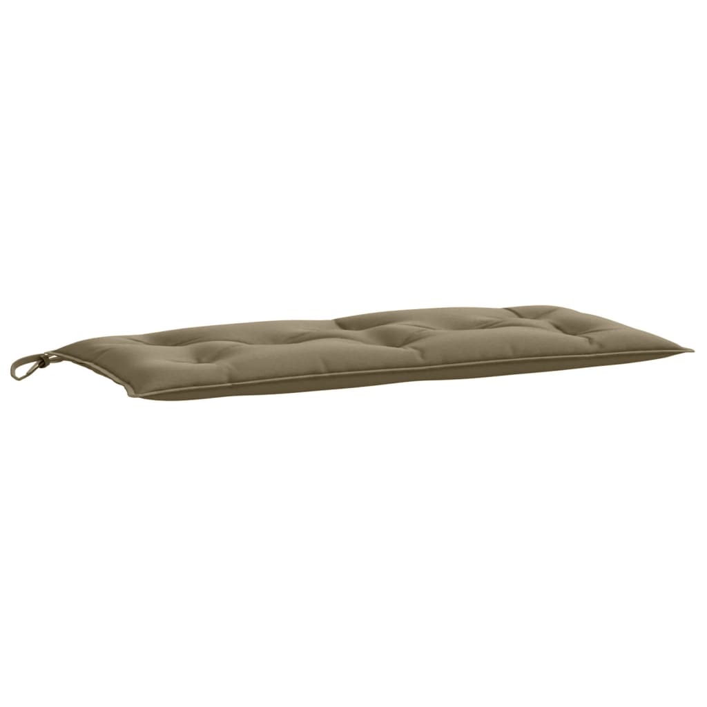 Havebænkhynder 2 stk Melange Taupe 100x50x7 cm stof