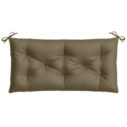 Havebænkhynder 2 stk Melange Taupe 100x50x7 cm stof