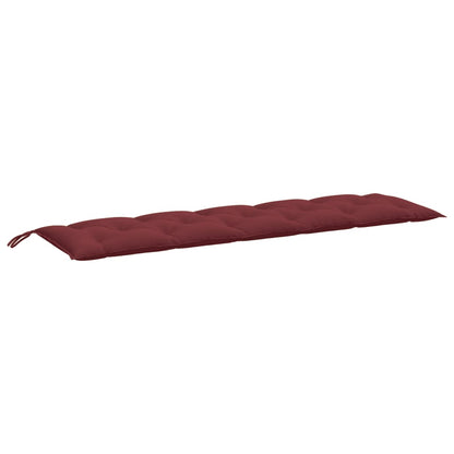 Havebænkhynder 2 stk Melange vinrød 180x50x7 cm stof