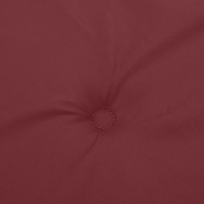 Havebænkhynder 2 stk Melange vinrød 200x50x7 cm stof